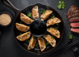 Beef Pan Fried momos