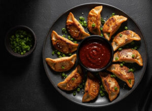 Vegetable Pan fried momos